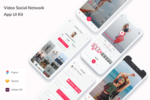 Video Social Network App UI Kit