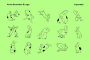 Rabbits Mascot - Vector, an Animal Illustration by By_Pedram (Thumbnail 2 of 7)