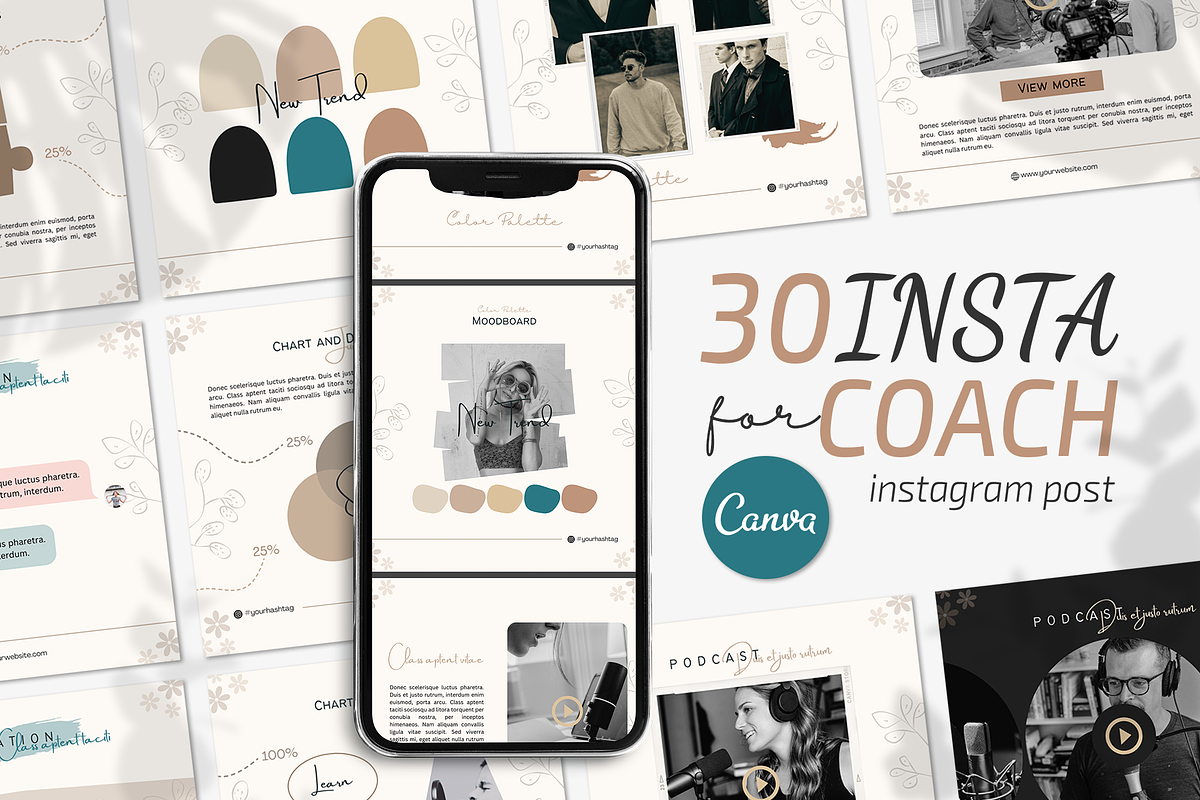 Canva Instagram Templates, a Social Media Template by UP Studio (Photo 1 of 2)
