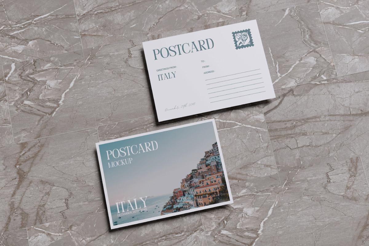 Postcard Mockup Bundle Set, an Advertising Mockup by Rielismee (Photo 4 of 5)