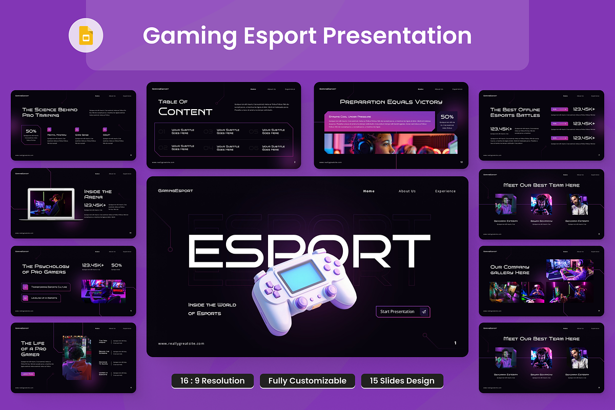 Gaming Esport Presentation, a Presentation Template by Annora Studio (Photo 1 of 7)