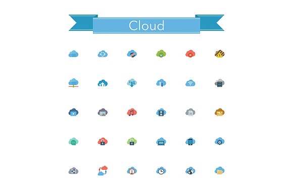 Cloud Flat Icons