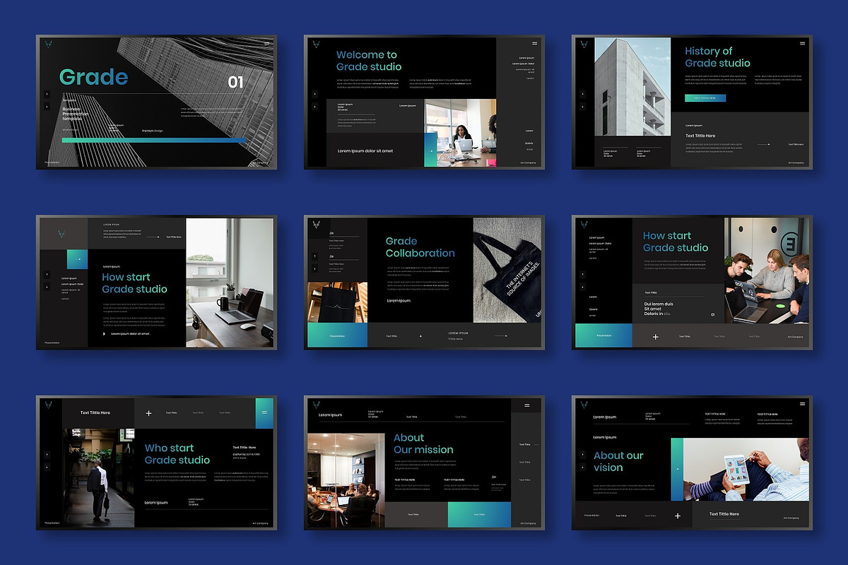 Grade – Business PowerPoint, a Presentation Template by Dens Creative Studio (Photo 2 of 6)
