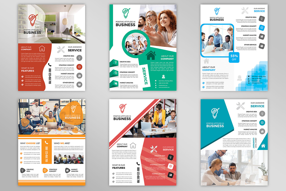 Corporate Business Flyers Bundle, a Flyer Template by Imagine Design Studio (Photo 27 of 34)