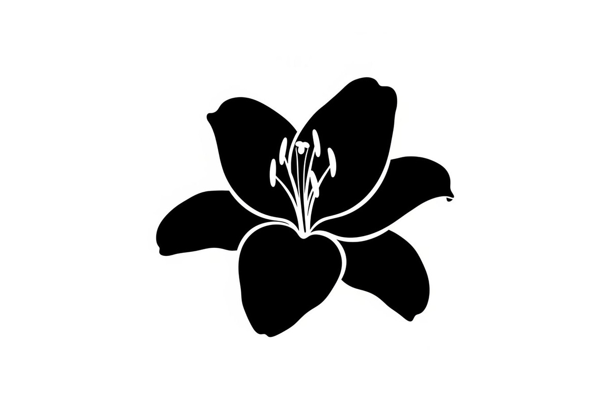 Black Lily Flower Vector Bundle, an Illustration by Designs_River (Photo 15 of 51)
