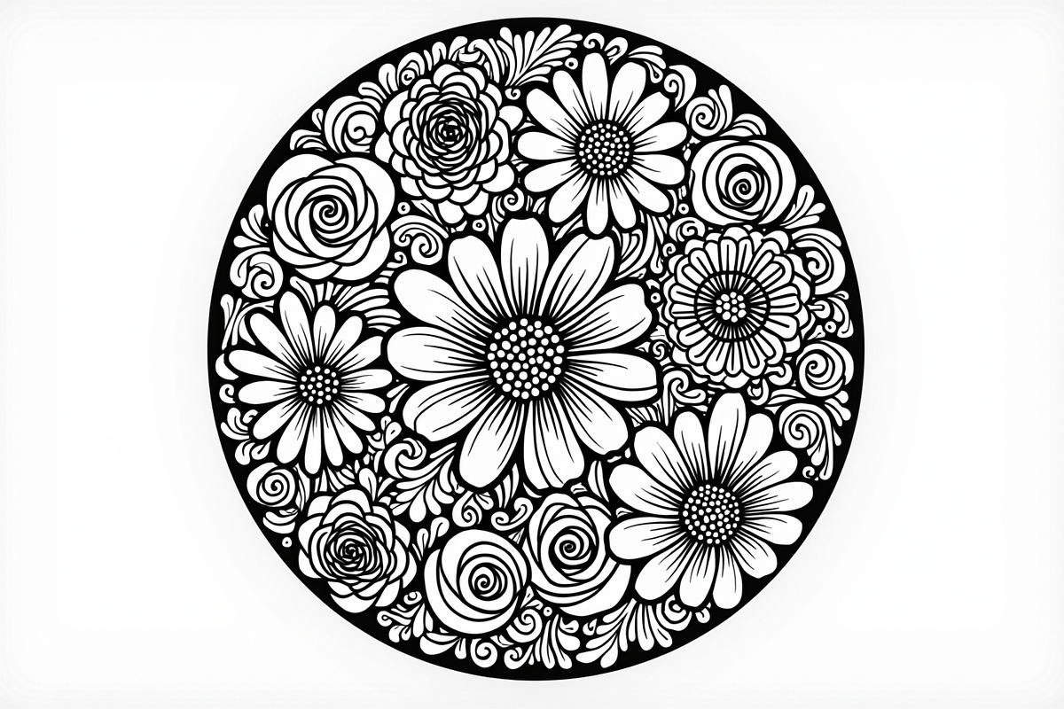 Laser Cut Floral Mandala Bundle, an Illustration by Gfx_Store (Photo 5 of 9)