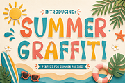 Summer Graffiti- Tropical Craft Font, a Handwritten Font by KiddoGlyphs Studio (Thumbnail 1 of 5)