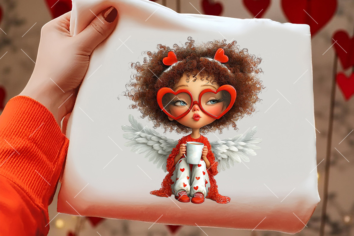 Whimsical Valentine Fairy Clipart, an Illustration by OK Design (Photo 4 of 6)