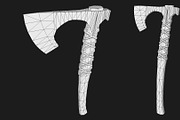 One-handed Viking Battle Axe, an Object 3D Model by GamePoly (Thumbnail 5 of 6)