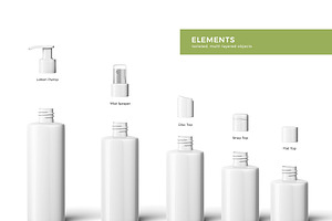 Cosmetic Bottles Mockup Vol.2