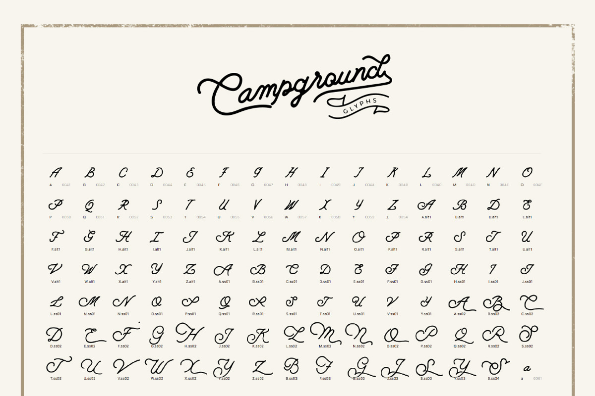 Campground Monoline - 2 fonts preview 6