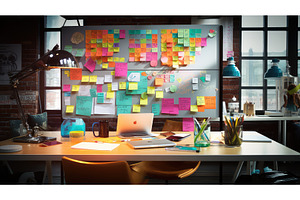 computer workplace table background, a Business Photo by pikepicture