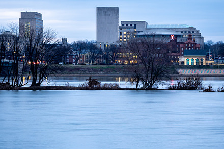 Harrisburg City Skyline at Dusk, an Architecture Photo by Clinton Weaver