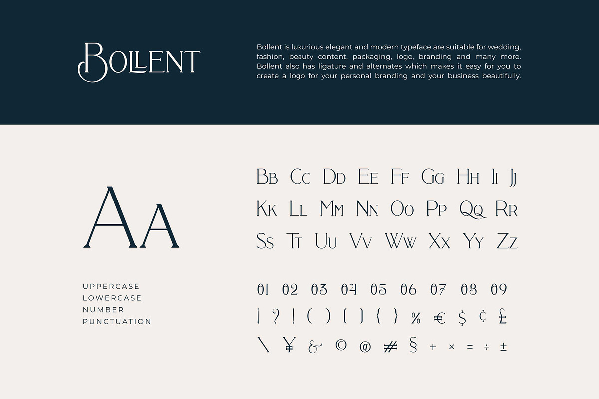 Bollent - Modern And Luxury Typeface preview 8