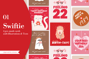Taylor Swift Birthday Card Templates