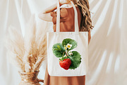 Watercolor strawberry Clipart, an Illustration by Designworld (Thumbnail 7 of 7)