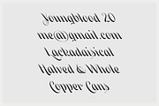 Mrs Carter, a Font by Simon Walker (Thumbnail 2 of 8)