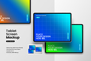 Landscape Tablet Screen Mockup, an iPad Mockup by Spark_Creative (Thumbnail 1 of 4)