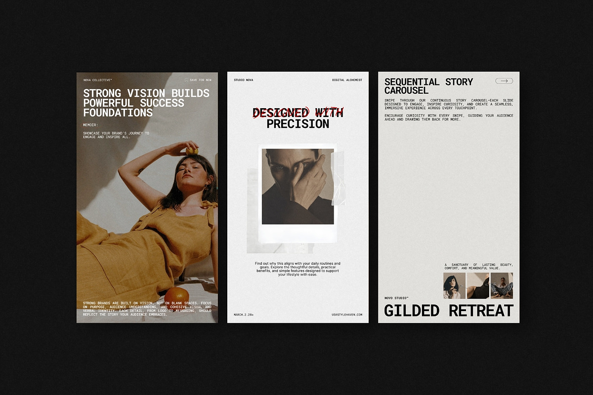 ZENO | Instagram Post & Story (II), a Social Media Template by The Aesthetic Studio (Photo 2 of 10)