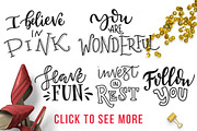 Girl power - lettering set, a Social Media Template by Beauty Drops (Thumbnail 5 of 9)