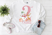Pink Snowman Baby Second Christmas, an Illustration by Craft Nest (Thumbnail 6 of 6)