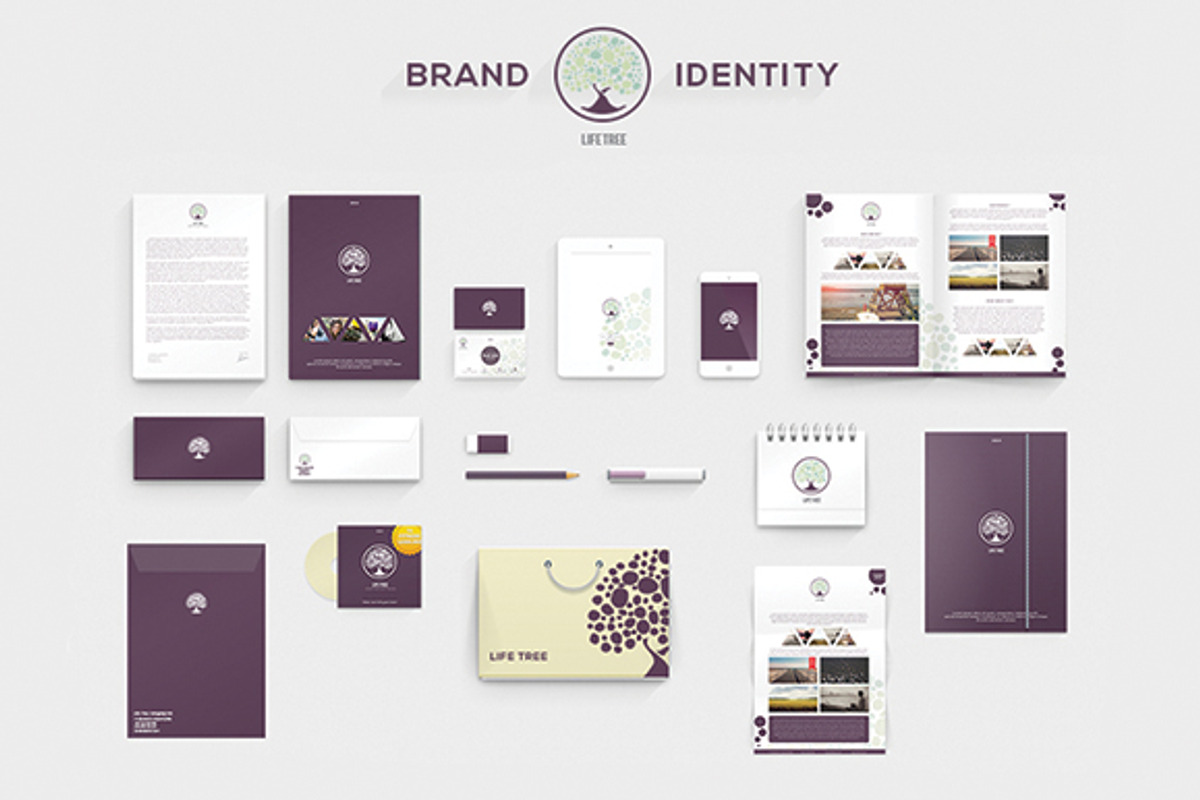 LifeTree - Brand Identity, a Books & Magazine Mockup by MusiqueDesigns (Photo 1 of 4)