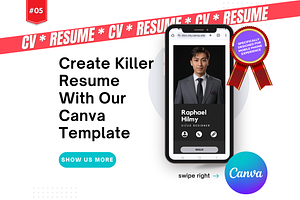 StarCV Pro-05 Canva Resume Template