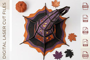 Halloween Witch Hat Lantern Cut File, an Object Graphic by WoodoraCut (Thumbnail 6 of 9)