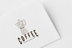 Coffee, Geyser Coffee Maker Logo