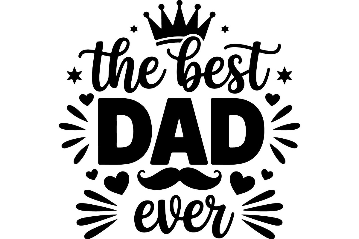 Best Dad Ever T-Shirt Bundle, an Object Graphic by jahid234 (Photo 4 of 13)