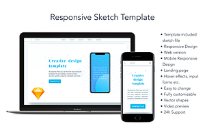 Responsive Sketch Template