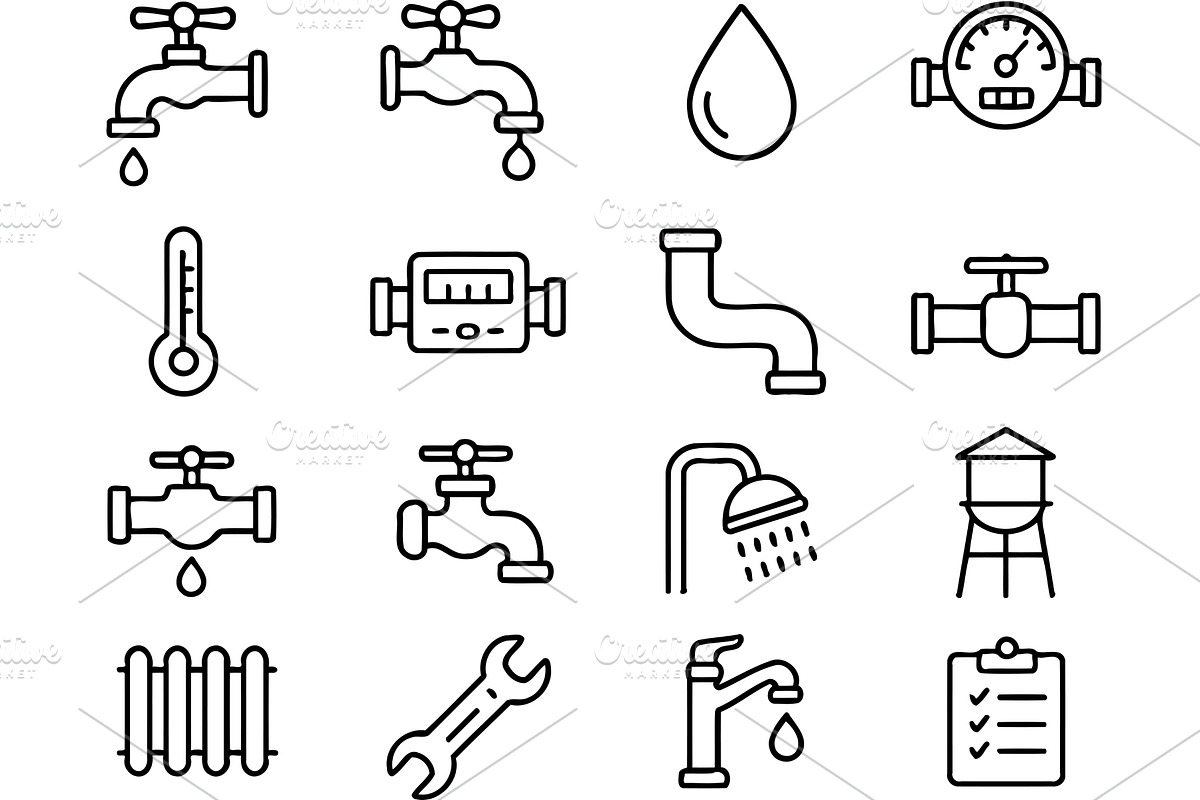 Vector illustration of plumbing, an Illustration by ZinetroN