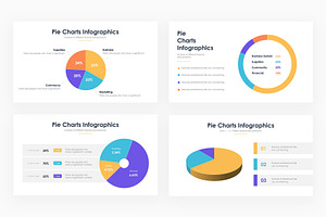 Pie Charts Infographics - PowerPoint