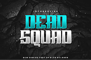 Dead Squad Font, a Sans Serif Font by alon kelakon