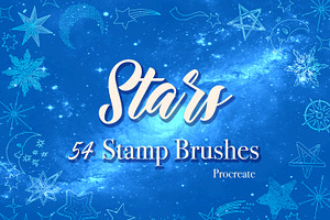 54 STAR STAMPS BRUSHES FOR PROCREATE