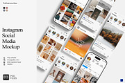 Instagram Social Media Mockup, a Device Mockup by Sweetdady (Thumbnail 1 of 4)