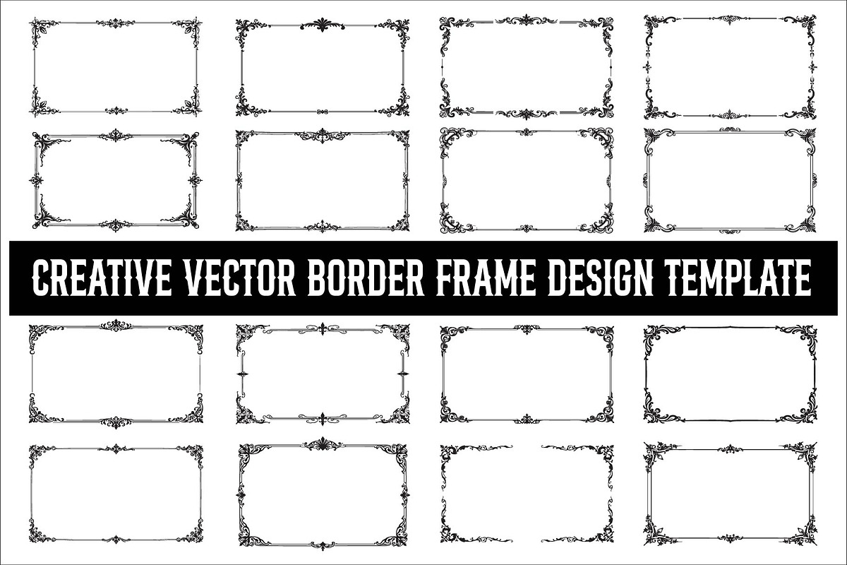 Creative Vector Border Frame Design, an Illustration by Amazin_art (Photo 1 of 17)