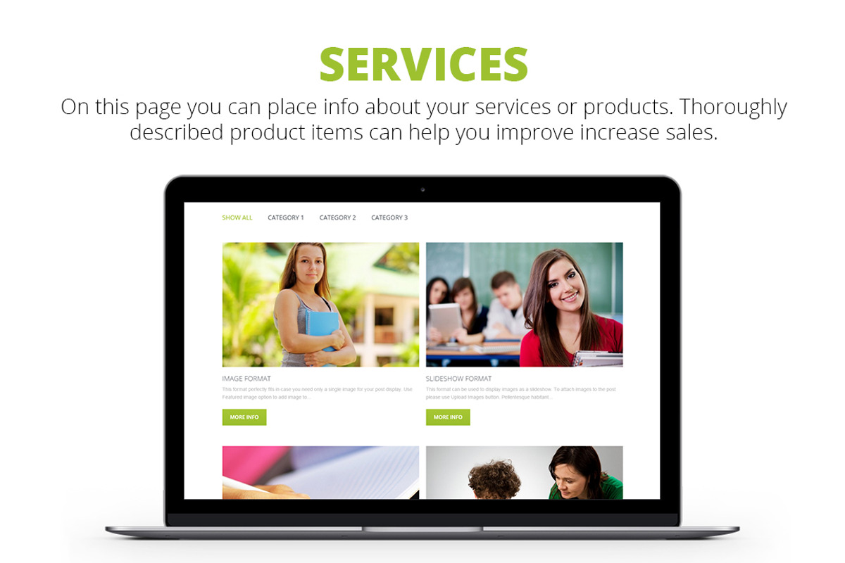 High School - WordPress Theme, a WordPress Template by Zemez (Photo 4 of 5)