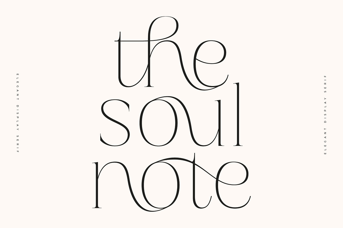 Soul Note Display - Unique Ligatures, a Serif Font by Glyphofik x GudPap (Photo 1 of 15)