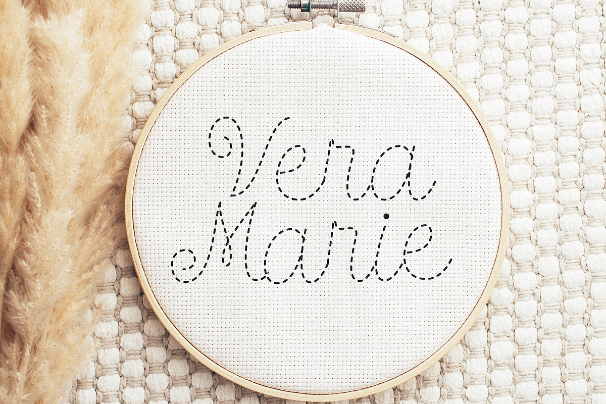 Love Stitch | Faux Embroidery Font, a Script Font by KA Designs (Photo 6 of 11)
