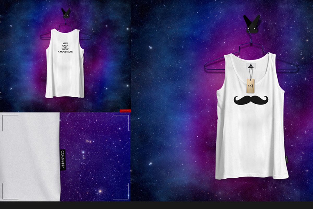Tank 2nd Type On 5 Stages Mock-up, a Hoody Mockup by Mocca Mockups Store (Photo 33 of 69)