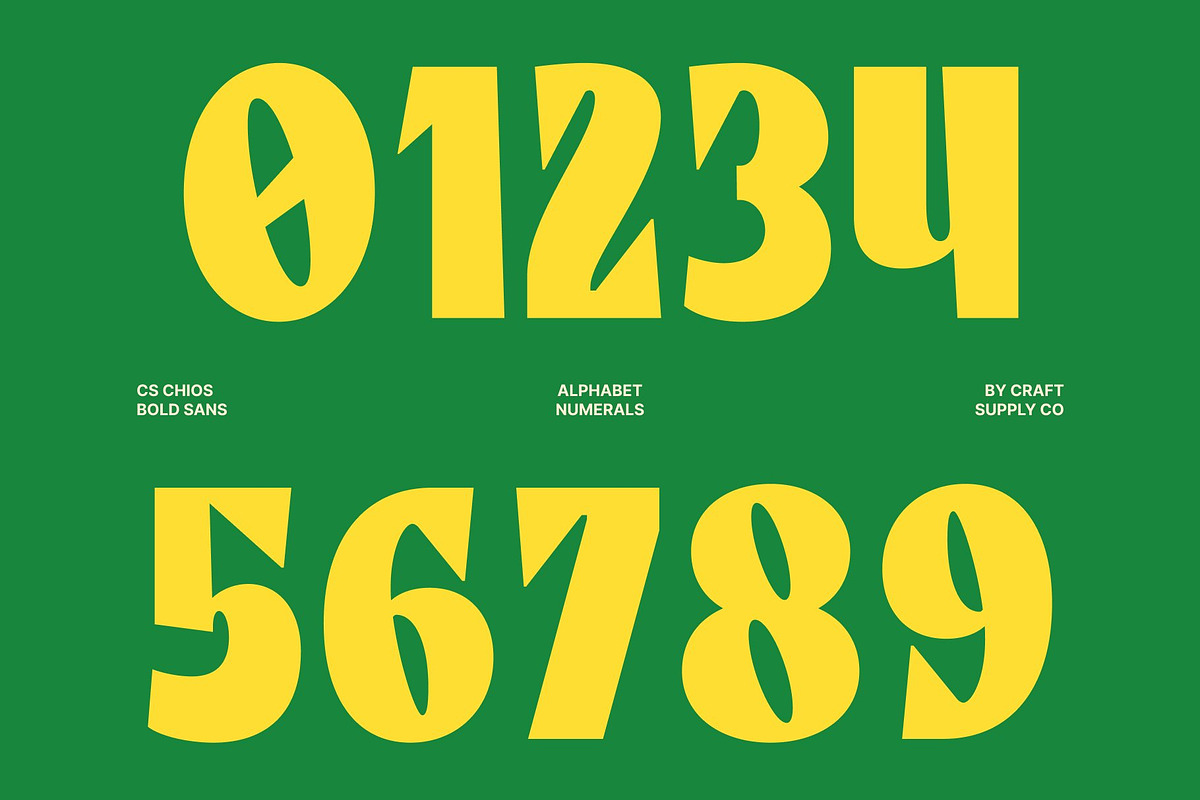 CS Chios – Bold Sans Serif, a Sans Serif Font by Craft Supply Co. (Photo 4 of 8)