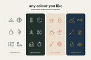 Trailmark Minimal Camping Line Icons, an Outline Icon by vladocar (Thumbnail 2 of 7)