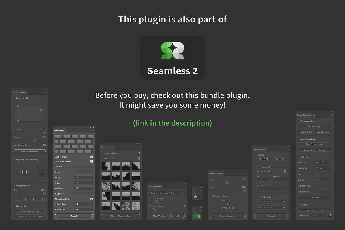 Repeat & Fill - Pattern Grid Creator, a Plug-in Add-On by h3design (Photo 2 of 5)