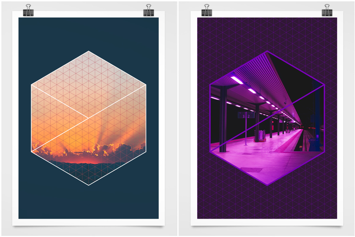 Isometric Grid Effects preview 3