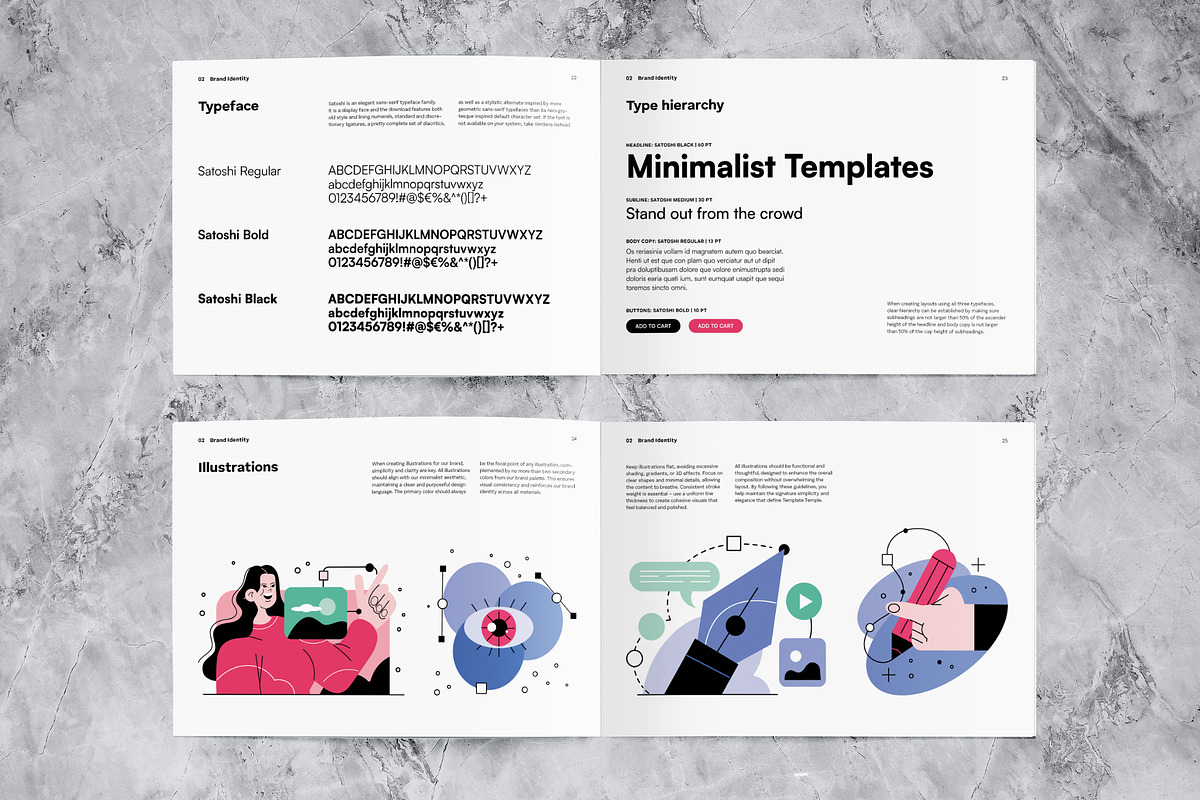 Minimalist Brand Guidelines Template, a Magazine Template by Template Temple (Photo 7 of 10)