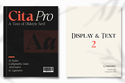Cita Pro Serif Family, a Serif Font by xdCreative (Thumbnail 6 of 10)