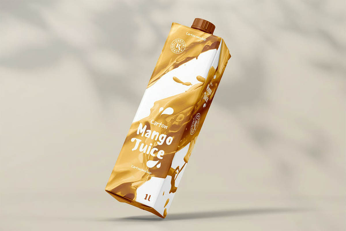 Juice Carton Mock-up, a Packaging Mockup by zippypixelstudio (Photo 13 of 14)