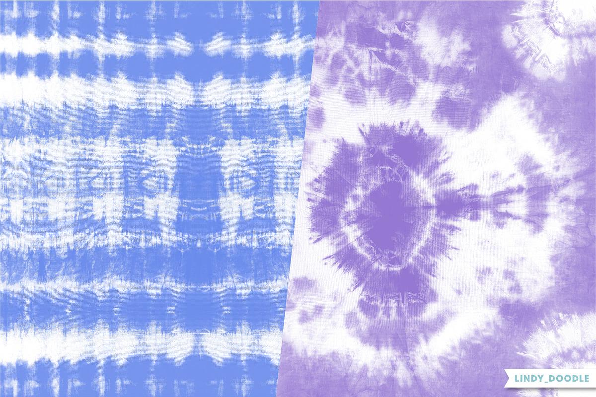 Monochromatic Tie Dye Pack, a Pattern Graphic by Lindy_doodle (Photo 4 of 9)
