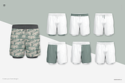 Mens shorts with compression underwe, a Bottom Mockup by Irena Matiash shop (Thumbnail 3 of 6)